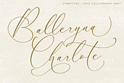 Balleryna Charlote Calligraphy Font, a Script Font by Storytype Studio (Thumbnail 1 of 15)