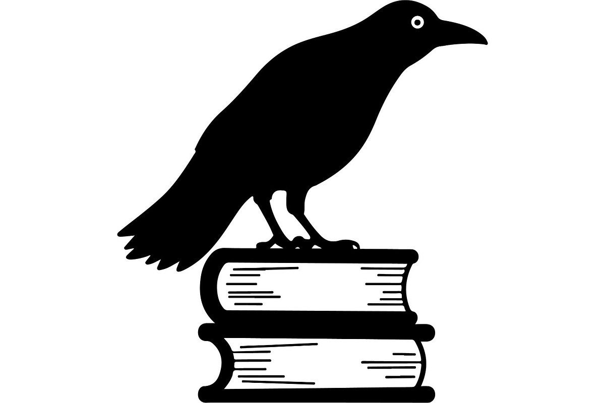 Raven on Books SVG Bundle, an Object Graphic by Designer_Momina (Photo 14 of 19)
