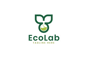 Eco lab natural logo design template, a Branding & Logo Template by Amadul11