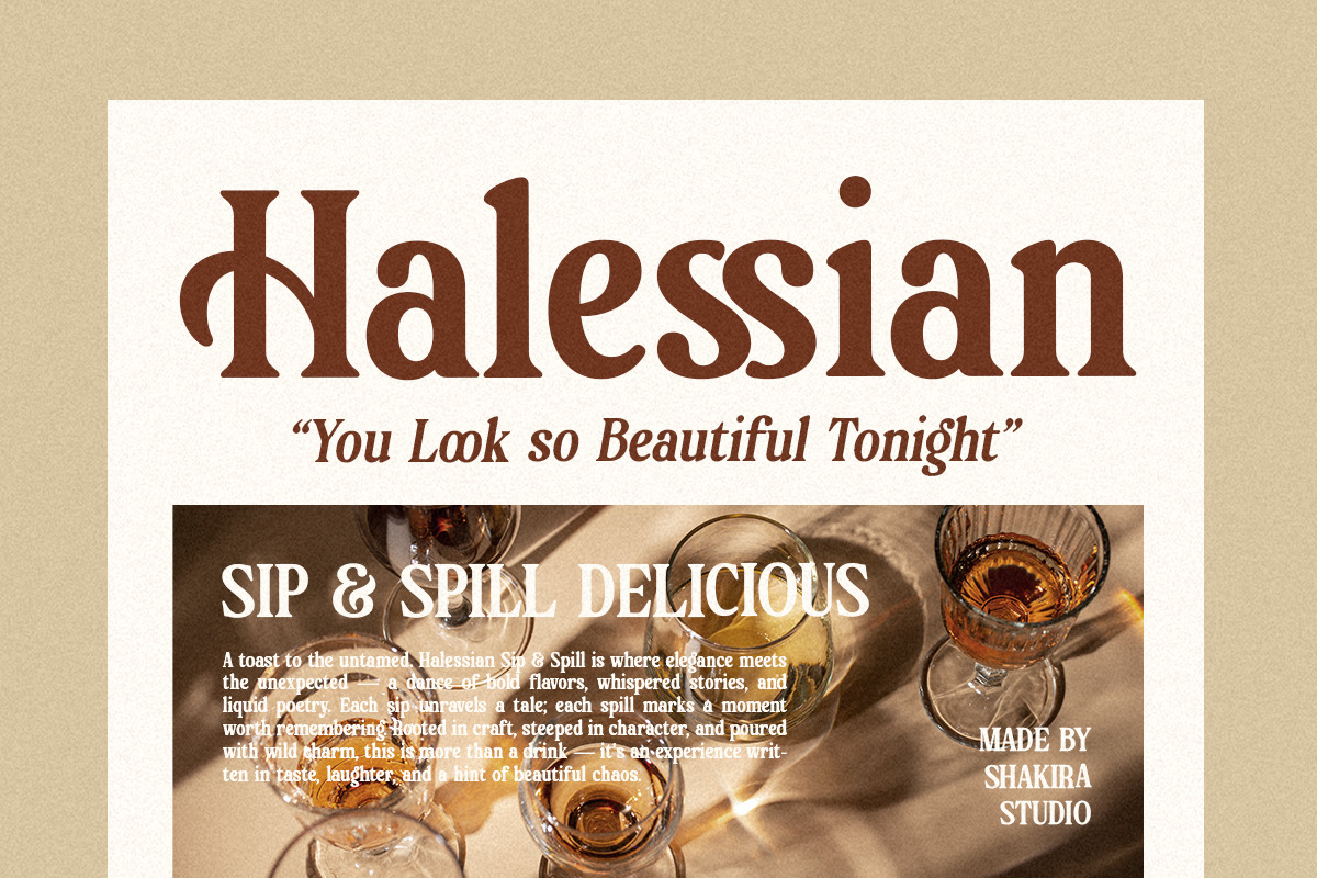 Charlotte Bestlooks – Vintage Serif, a Serif Font by Shakira Studio (Photo 2 of 10)