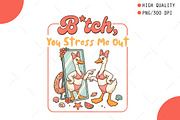 Funny Goose Bikini Mirror PNG, a Seasonal Illustration by OK Design (Thumbnail 1 of 5)