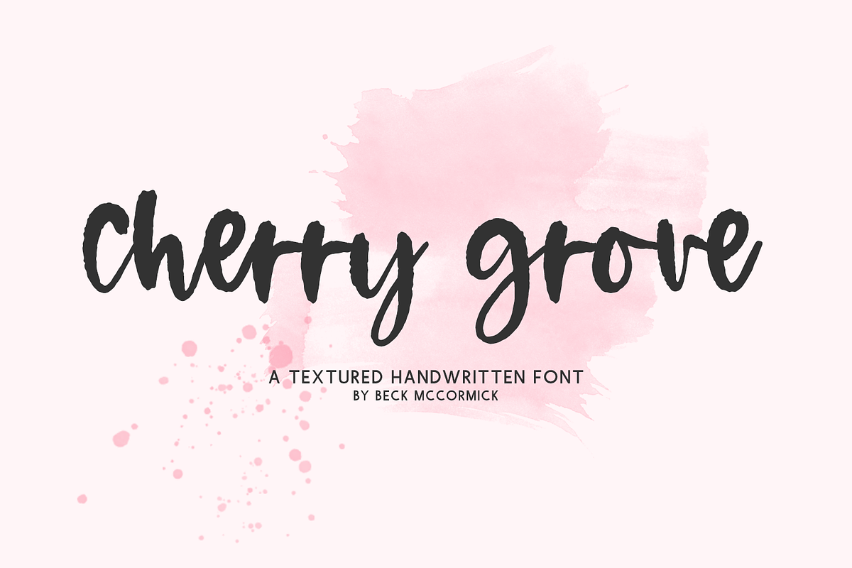 Cherry Grove Script, a Handwritten Font by Beck McCormick (Photo 1 of 10)