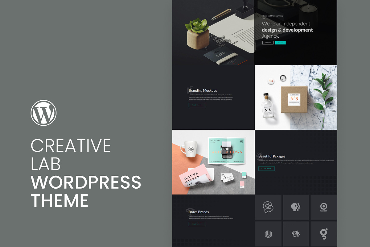 Creative Lab WordPress Theme, a WordPress Template by Pixflow (Photo 2 of 10)