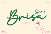 CS Brisa Stamp, a Script Font by Craft Supply Co. (Thumbnail 1 of 8)