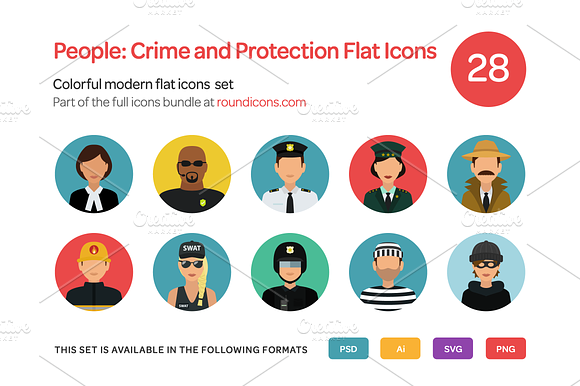 People Crime And Protection Flat