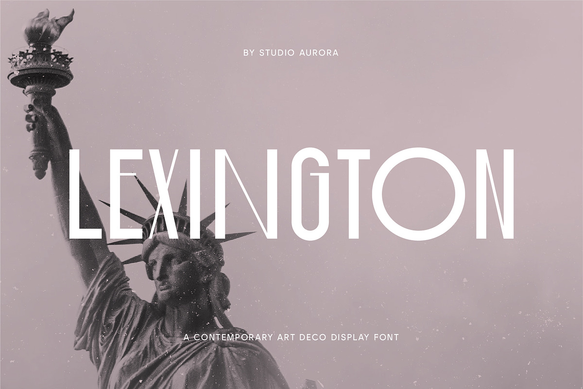 Lexington – Art Deco Display Font, a Sans Serif Font by Studio Aurora (Photo 1 of 9)
