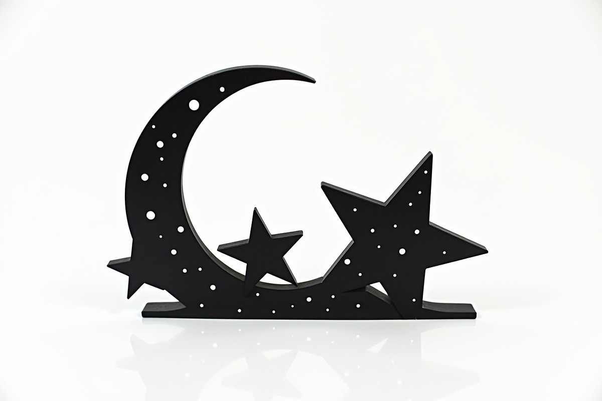 Crescent Moons and Star Silhouette, an Illustration by Amazin_art (Photo 7 of 31)