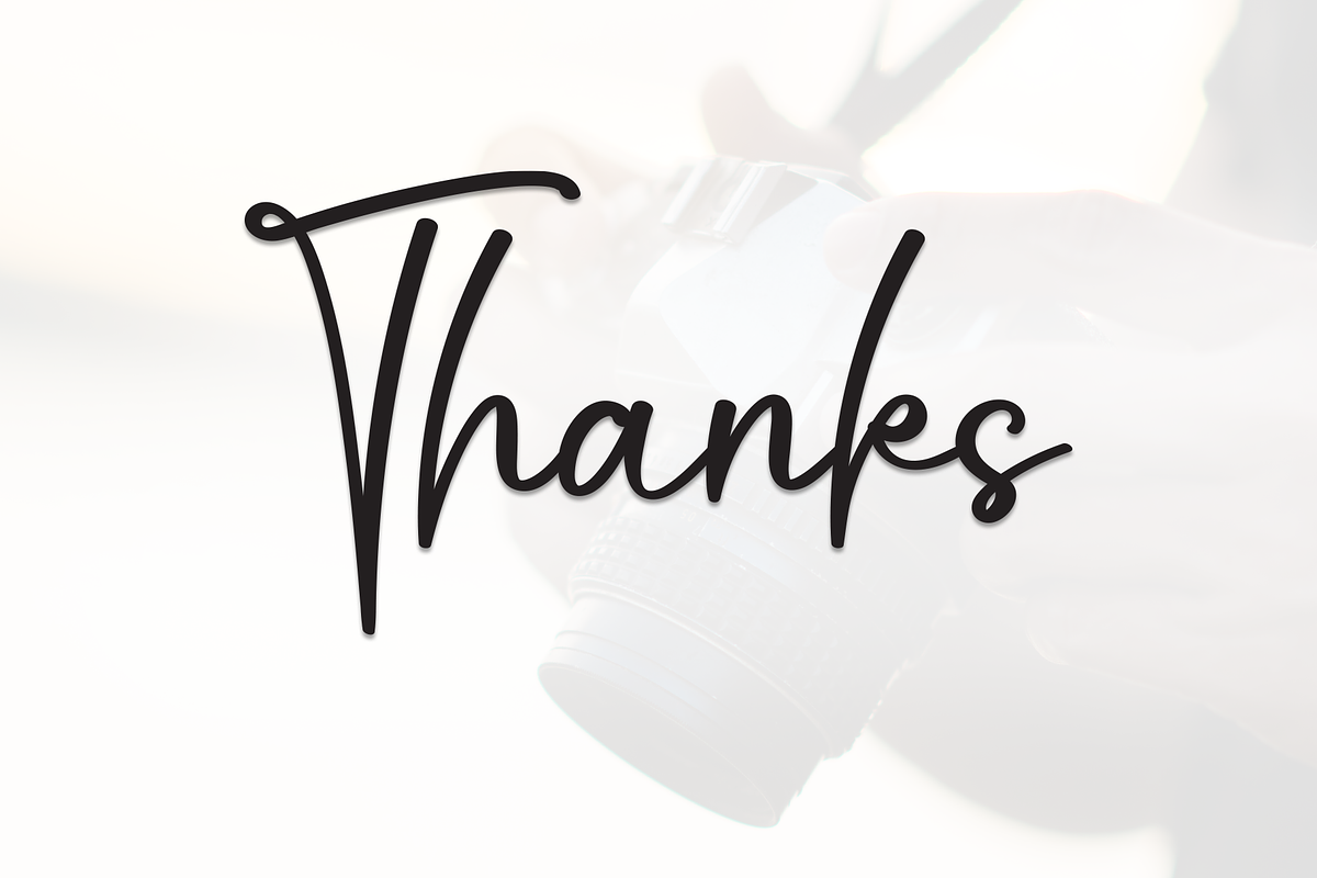 Photography | Script Font, a Handwritten Font by Scratchones (Photo 9 of 9)
