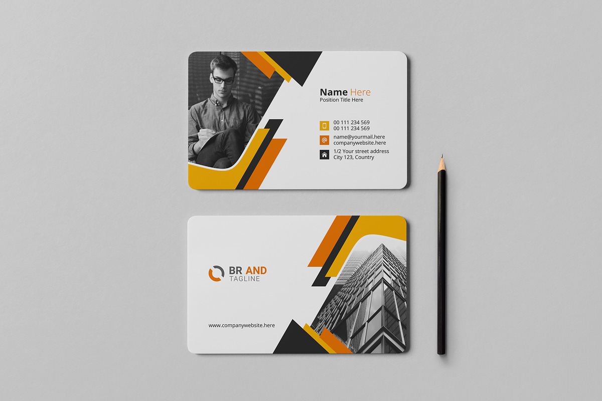Elegant Modern Business Card Design, a Business Card Template by VectStock (Photo 2 of 4)