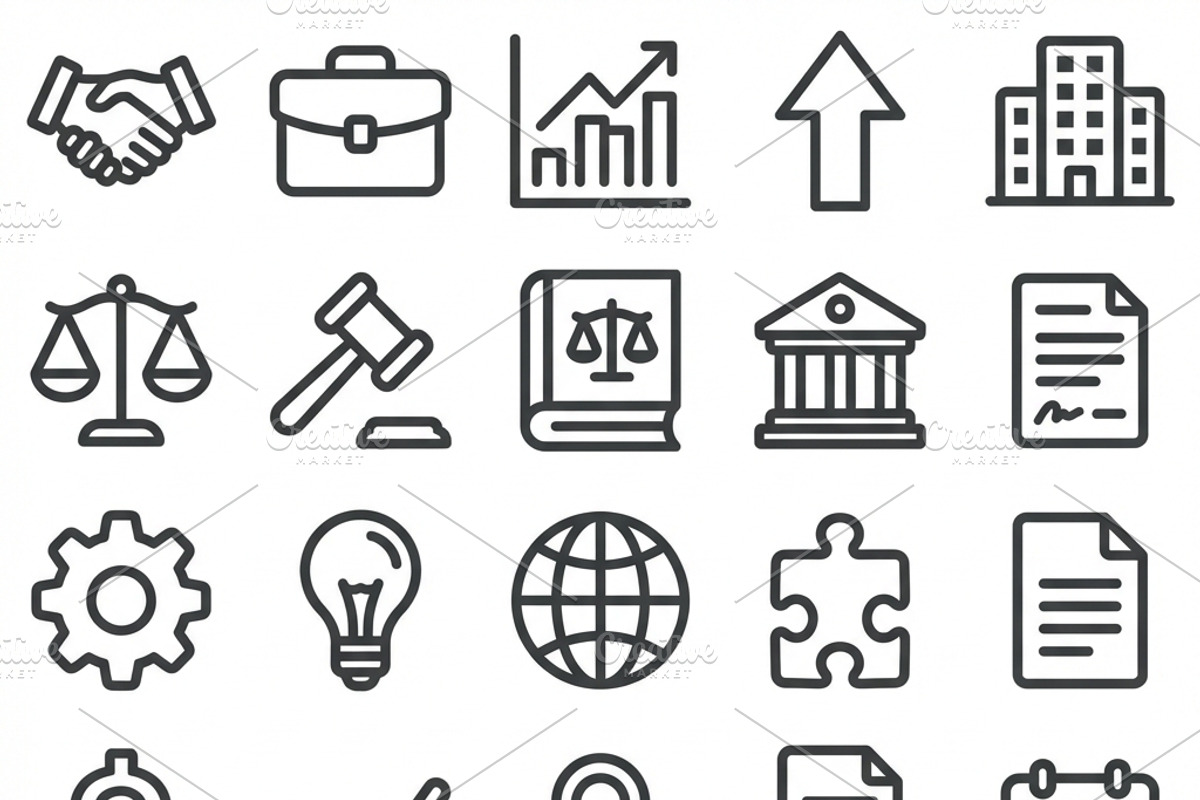 200 Minimalist Line Art Icon Bundle, an Outline Icon by MRI STUDIO (Photo 6 of 9)