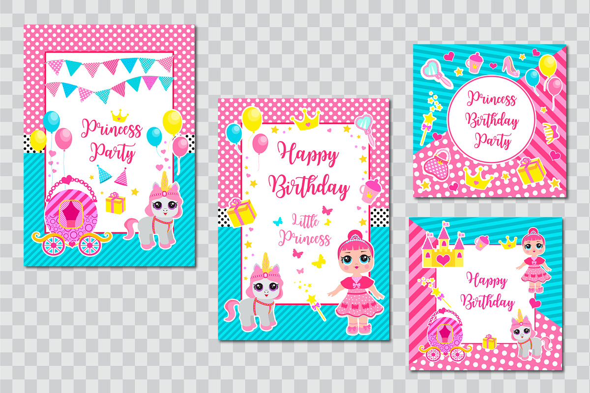 Happy birthday cards, a Card Template by PatapovaVika (Photo 2 of 2)