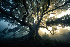 30 Magical Tree Forest Images, a Nature Photo by h.utomo