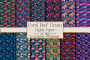 Coral Reef Ocean Patterns, a Texture Illustration by DreamPrint404 (Thumbnail 1 of 4)
