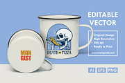 Death by Pizza, a Food Illustration by Mangustudio (Thumbnail 3 of 3)