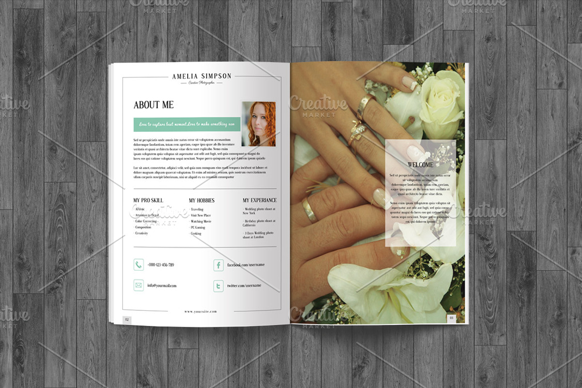 Wedding Photography Brochure, a Brochure Template by SmmrDesign (Photo 2 of 5)