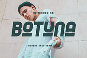 Botuna - Modern Sans Serif Font, a Sans Serif Font by Aqeel_Art (Thumbnail 1 of 6)