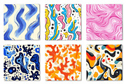 Organic Shapes seamless patterns, a Pattern Graphic by Canvas Craft (Thumbnail 3 of 9)