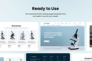 Microlex - Microscope Website UI Kit, an UI Kit Template by Agensip Design Agency (Thumbnail 7 of 10)