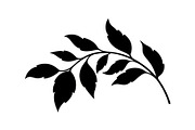 Botanical Leaf Silhouette Bundle, an Illustration by yasushie (Thumbnail 30 of 51)