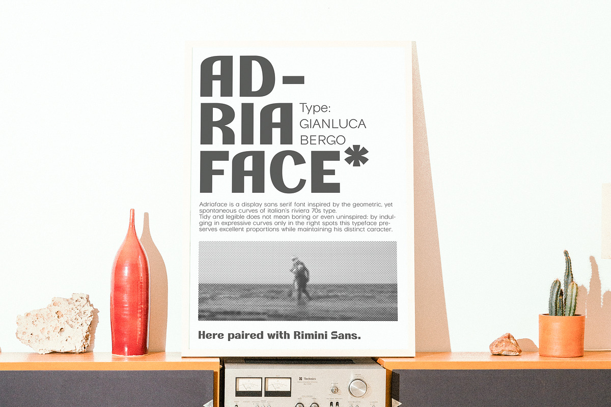 Adriaface - Italian riviera font, a Font by Gianluca_Bergo (Photo 5 of 7)
