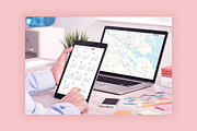 iPad Showcase Responsive Mockups, an iPhone Mockup by Mockups & Illustrations (Thumbnail 3 of 9)
