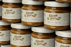 Peanut Butter Jar Mockup, a Cups & Container Mockup by graphicsauce
