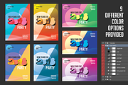 2018 New Years Minimal Party Flyer, a Flyer Template by akram (Thumbnail 2 of 2)