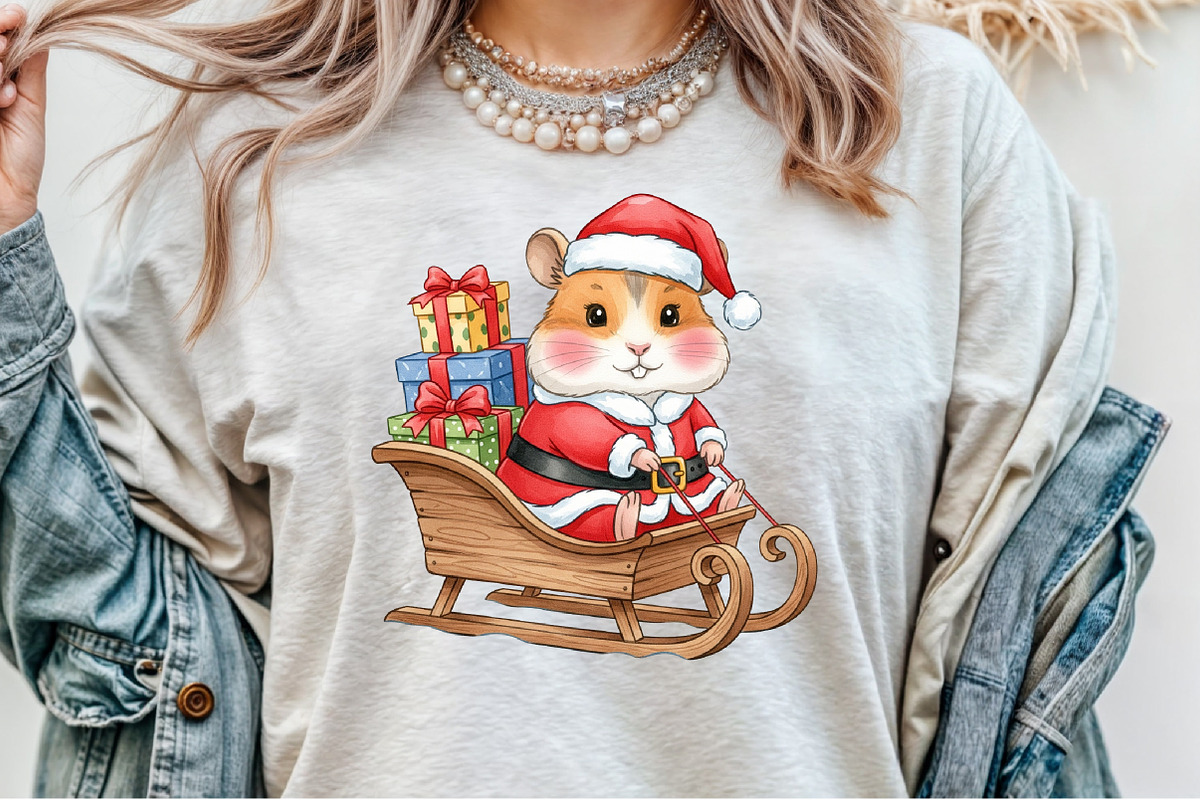 Christmas Cute mouse PNG, an Illustration by Sublimation Artist (Photo 8 of 9)