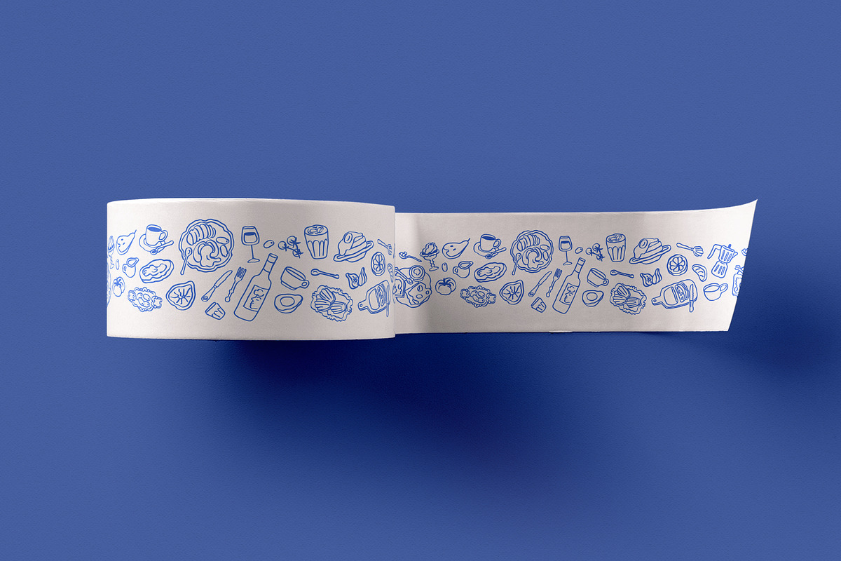 Doodle food seamless pattern, a Food Illustration by Good Studio (Photo 3 of 3)