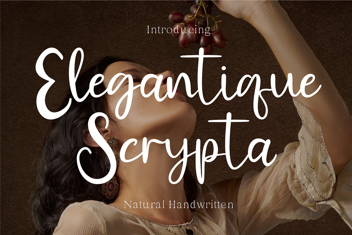 Elegantique Scrypta, a Handwritten Font by Indotype Foundry (Photo 1 of 10)