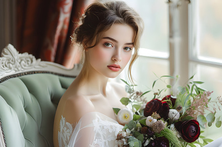bride in a wedding dress, a Person Photo by OlgaPilnik