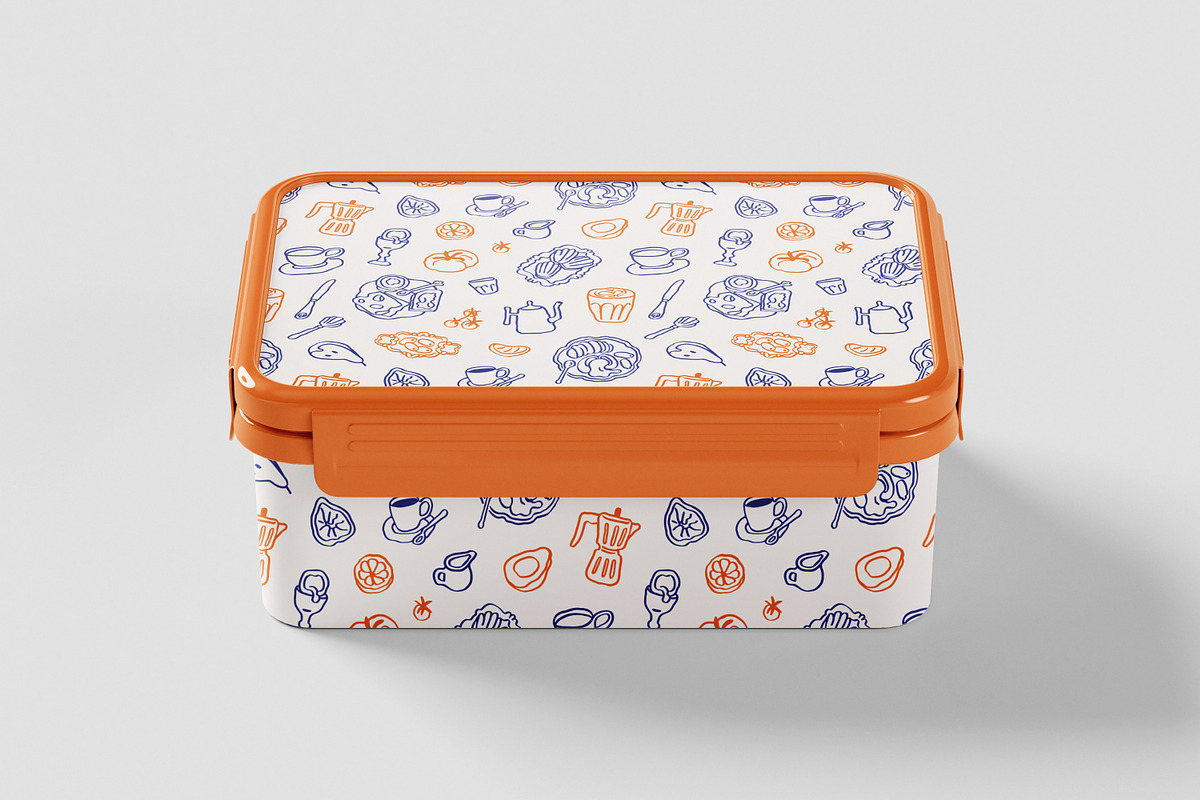 Breakfast food on seamless patterns, a Pattern Graphic by Good Studio (Photo 8 of 11)