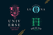 Astrology Initials Font, a Serif Font by kaer_shop (Thumbnail 6 of 10)