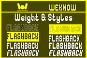 Flashback font, a Font by weknow (Thumbnail 7 of 8)