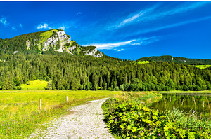 Brunnelistock mountain at obersee containing switzerland, mountain, and, a Nature Photo by Leonid Andronov