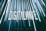 DIGITAL WAVE - ITALIC CAPS FONT, a Font by Digital Breath templates (Thumbnail 7 of 7)