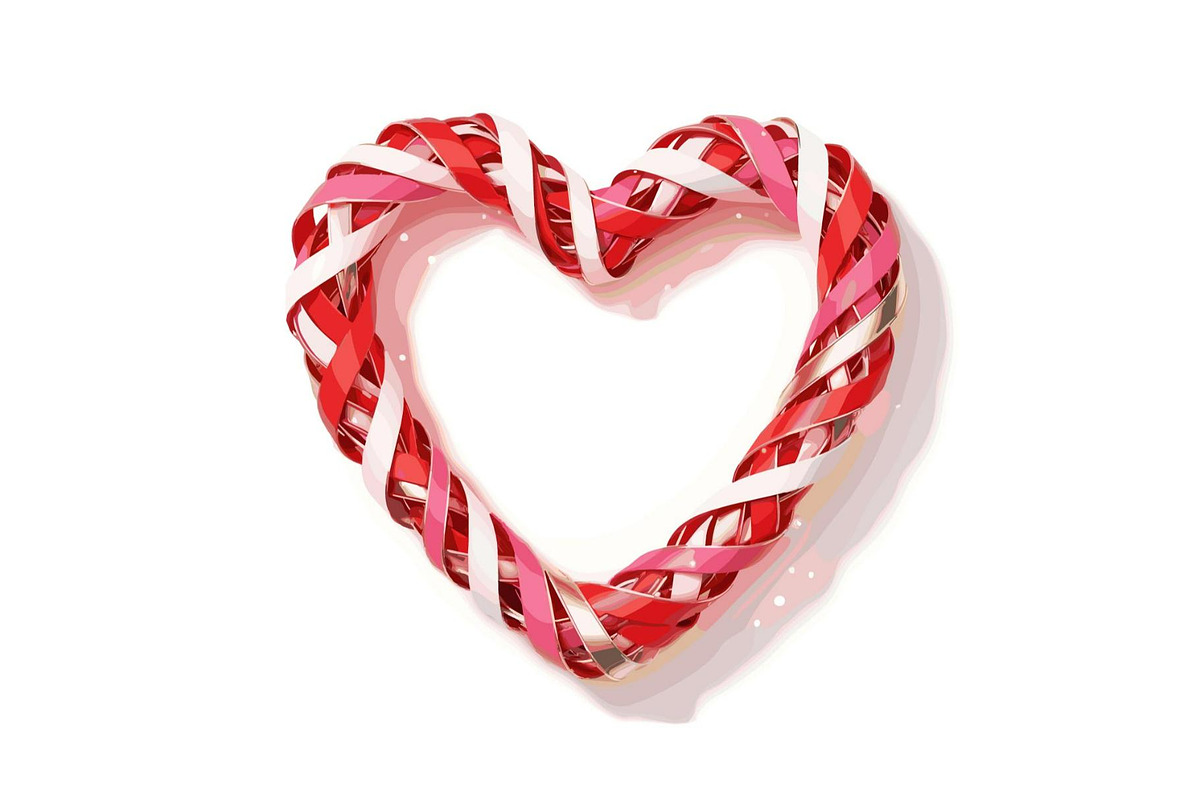 Valentine Heart Frame Bow Collection, a Person Illustration by Designer_Momina (Photo 8 of 17)