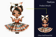 Cute Juneteenth Girl Clipart, an Illustration by designcity5 (Thumbnail 5 of 5)