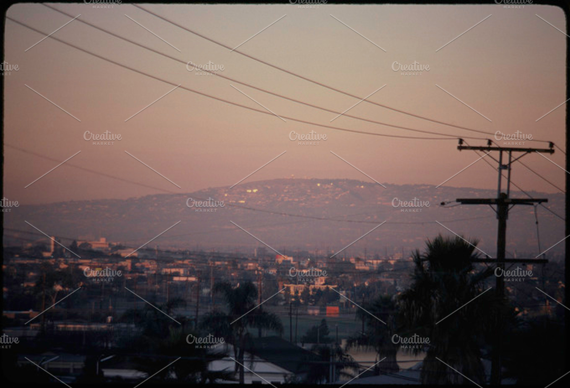 Smog Over La Containing La Los Angeles And Usa