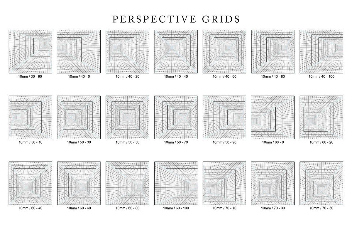 Perspective Grids Vol 1, a Background Graphic by Honnum Graphic Art (Photo 7 of 9)