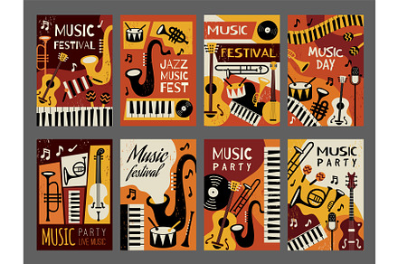 Music placards. Posters or concept, a Background Graphic by Onyx