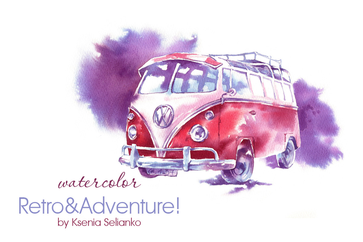 Retro&Adventure, an Object Illustration by Ksenia Selianko