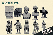 Aged Halftones - Collage Creator, an Object Graphic by Template Haven (Thumbnail 9 of 12)