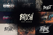 Brush Font Bundle, a Font by Tugcu Design Co. (Thumbnail 1 of 13)