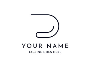 D geometry initial letter logo., a Branding & Logo Template by LOGOCREATIVE