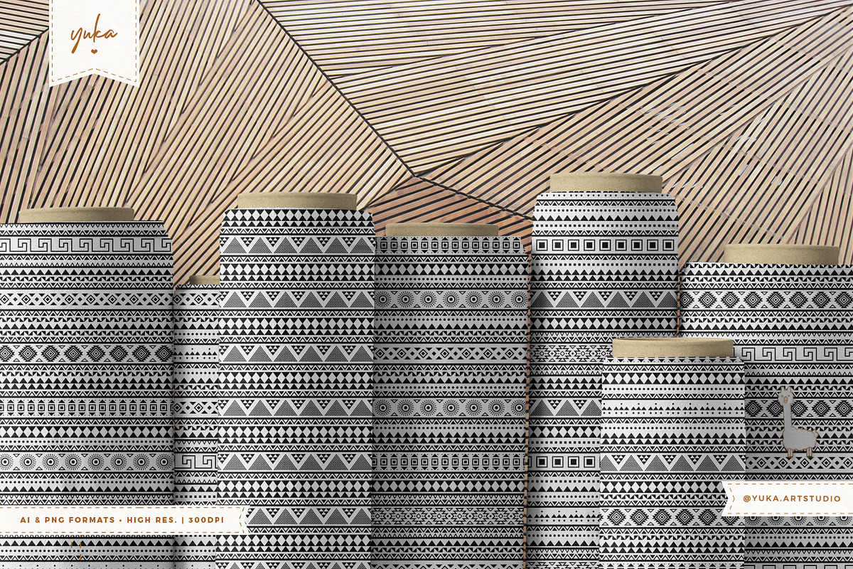 Aztec Pattern • • BUNDLE, a Pattern Graphic by Yuka Baby (Photo 9 of 9)