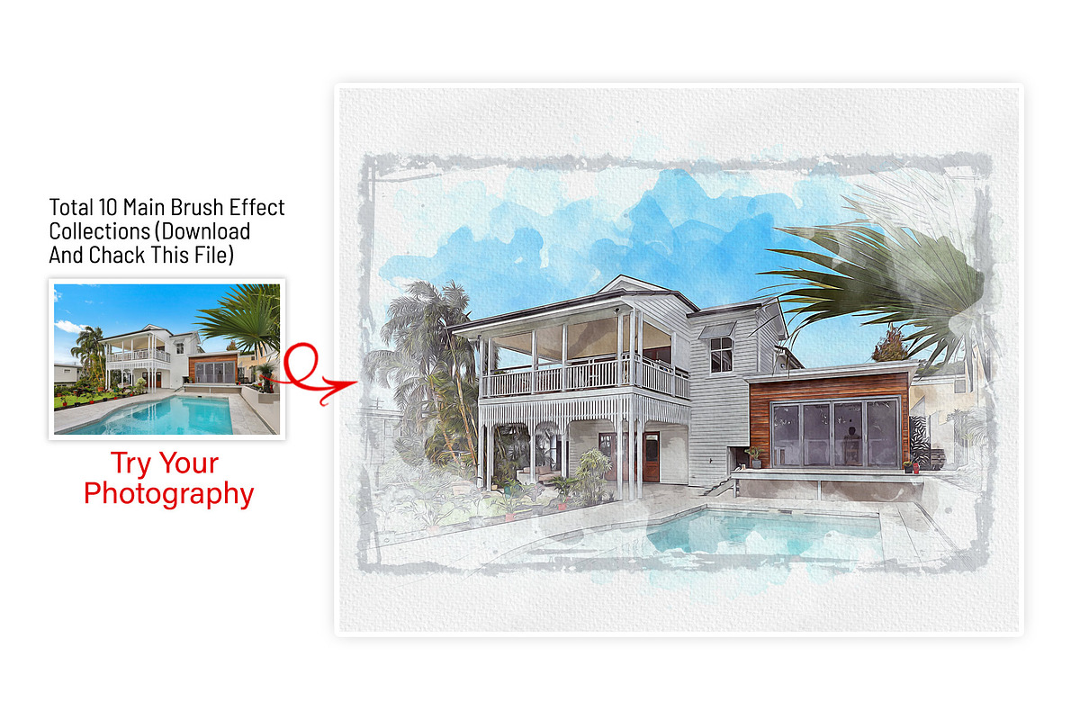 Digital House Painting Art Creator, an Action Add-On by MRI STUDIO (Photo 6 of 29)