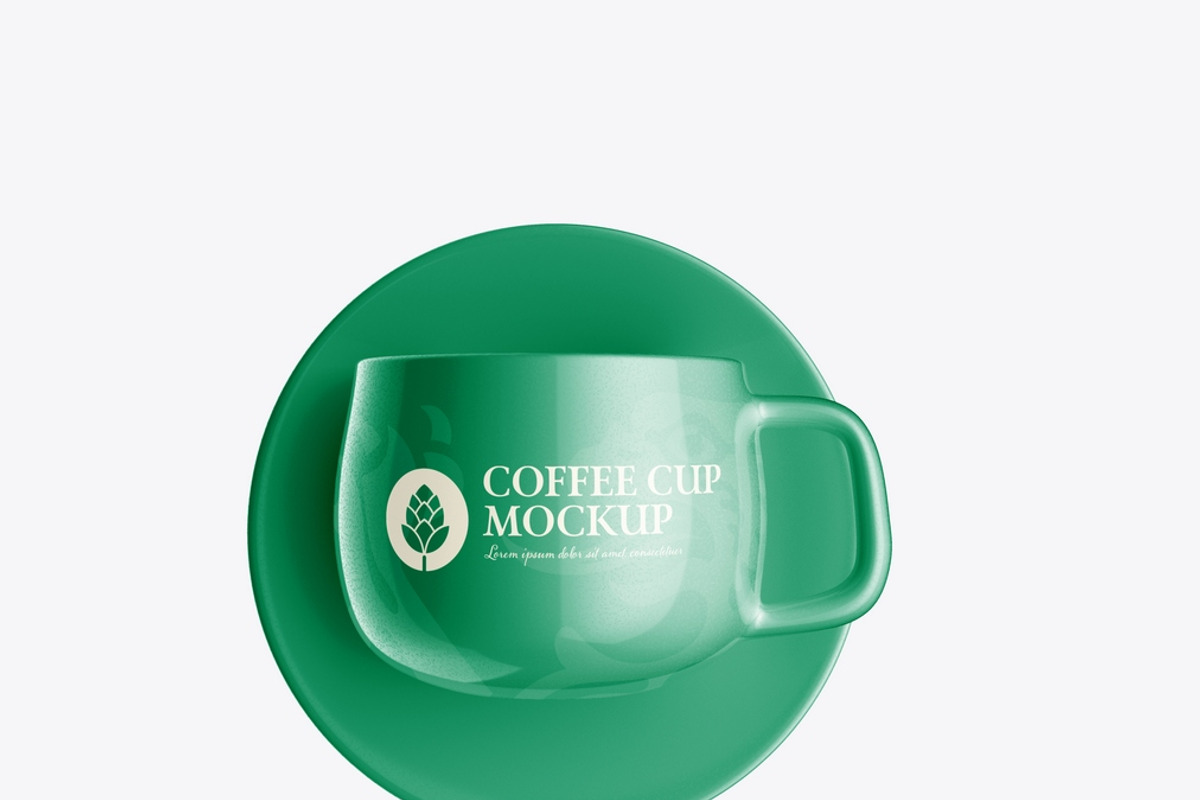 Ceramic Coffee Cup Mockup, an Advertising Mockup by OneVectorStock (Photo 12 of 16)