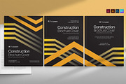 Construction Brochure Cover Template, a Brochure Template by BrandPacks (Thumbnail 1 of 6)