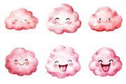 Pink Emoticon Cloud, an Illustration by Design Market (Thumbnail 2 of 4)